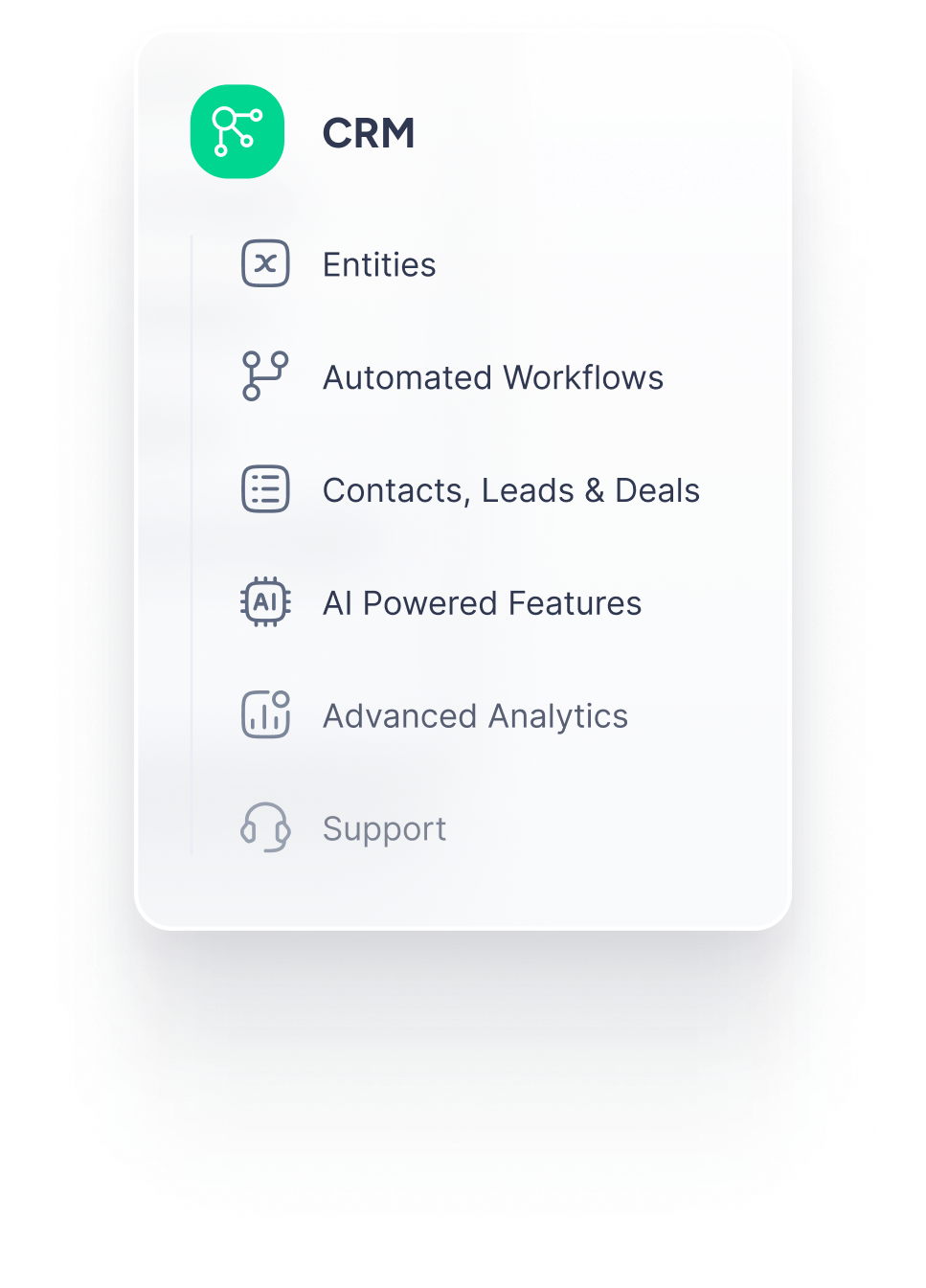 CRM features overview