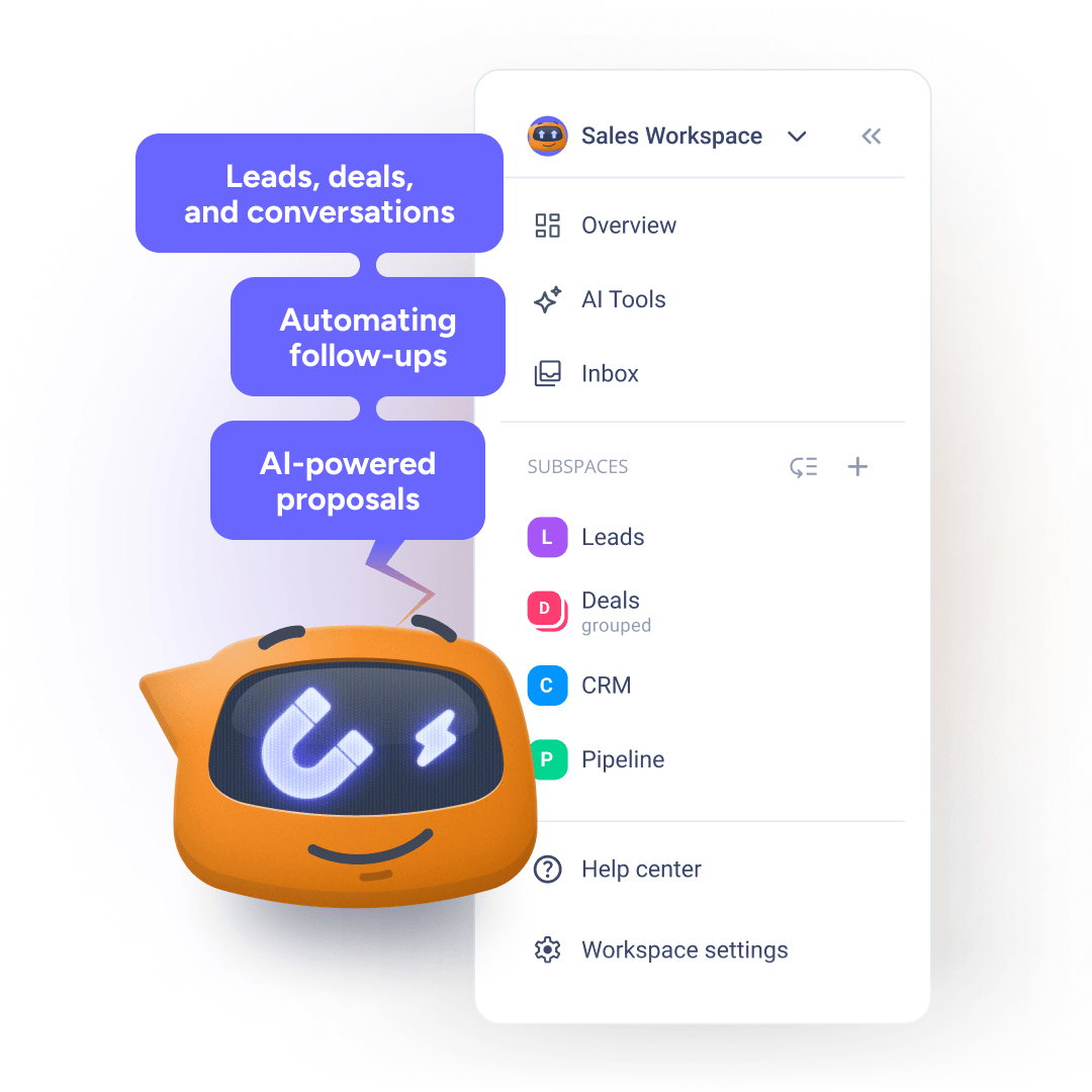 Aktok CRM platform showing contact management, appointment scheduler, and chatbot features